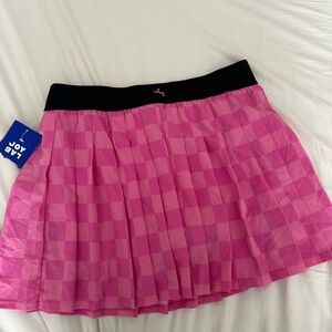 JoyLab Pink Pleated Tennis Skort